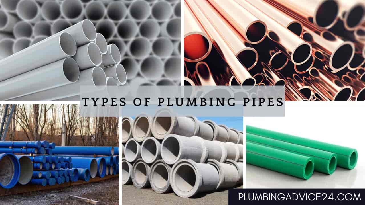 Types of plumbing pipes