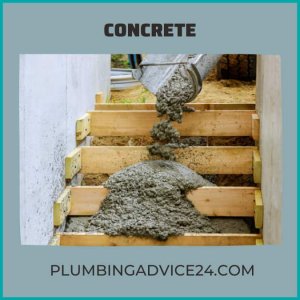 concrete plumbing pipes material