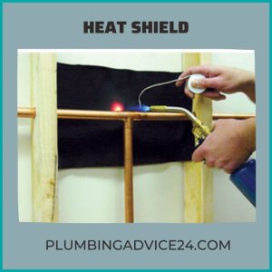 Plumbing tools heat shield 