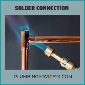 copper solder connection