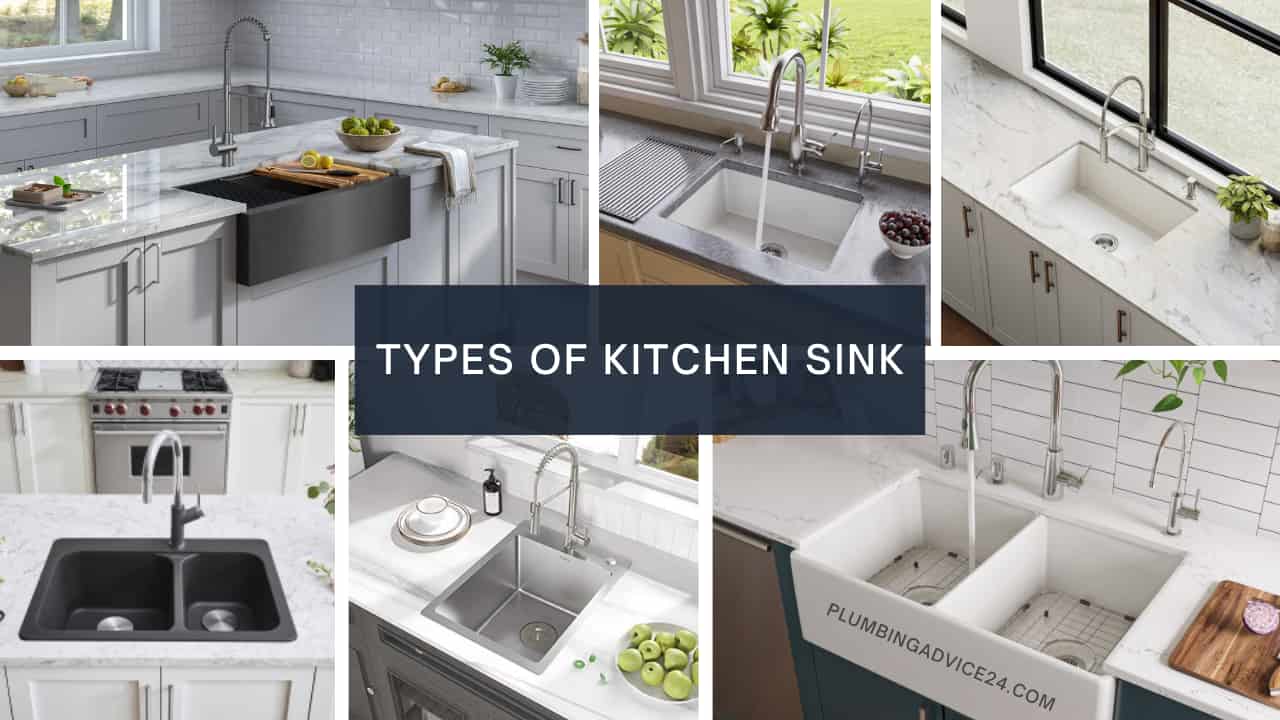 Types of kitchen sink