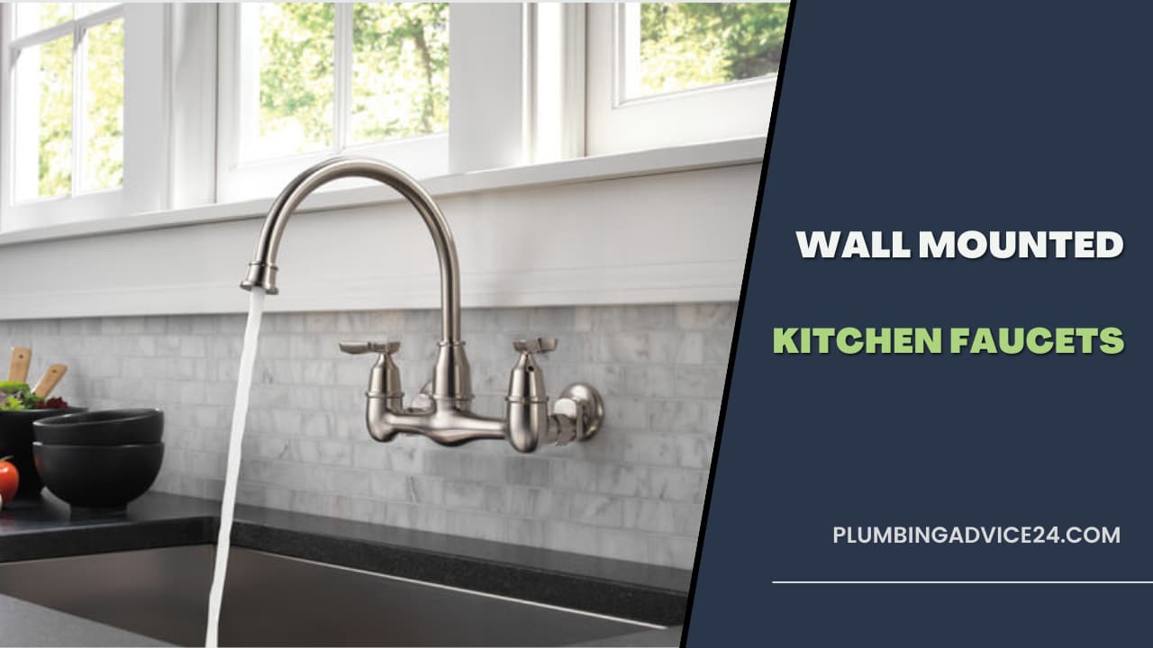 Wall mounted kitchen faucet