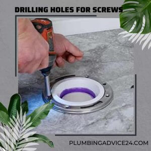 Drilling Holes in the Concrete for Screws