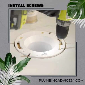 Install Screws to Secure the Flange