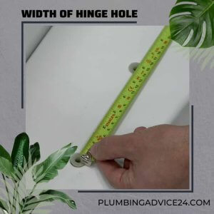 Measure hinge hole size