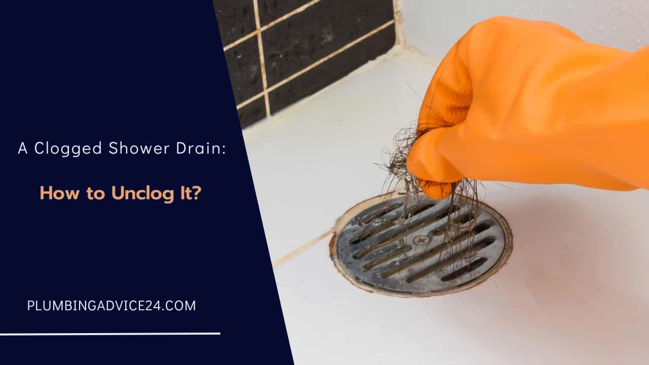 A Clogged Shower Drain How to Unclog It