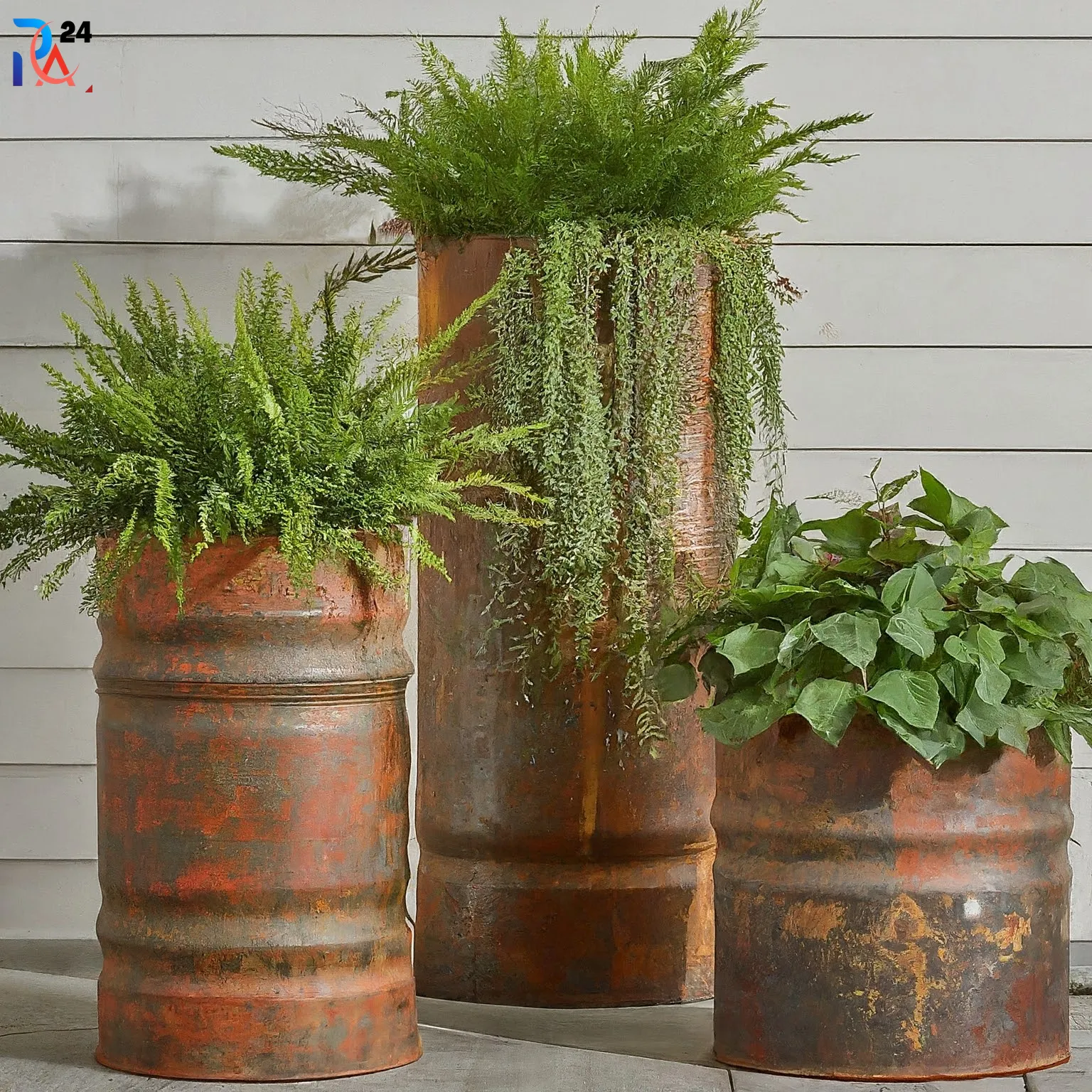 Repurposed Containers tall planter ideas (4)