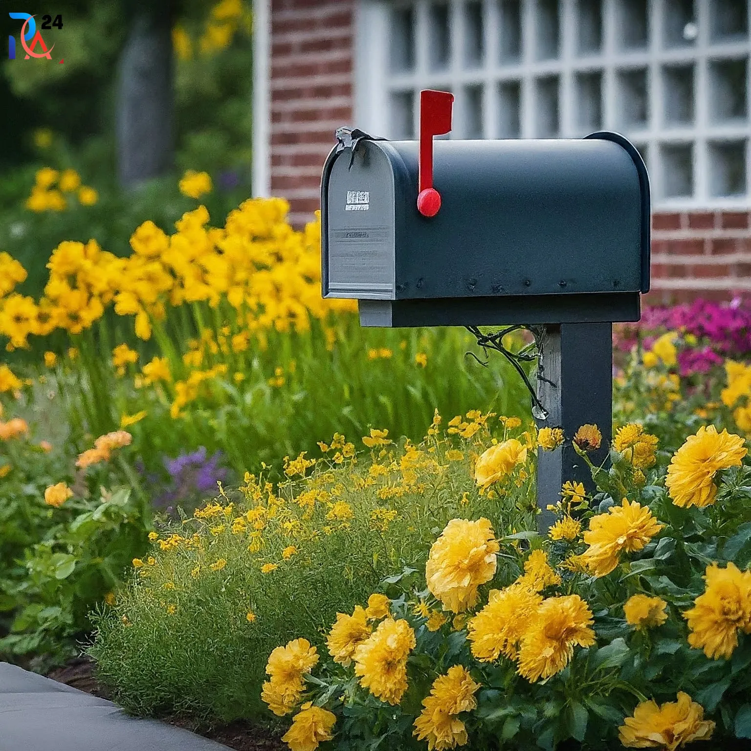 mailbox with Seasonal Flowering Garden (6)
