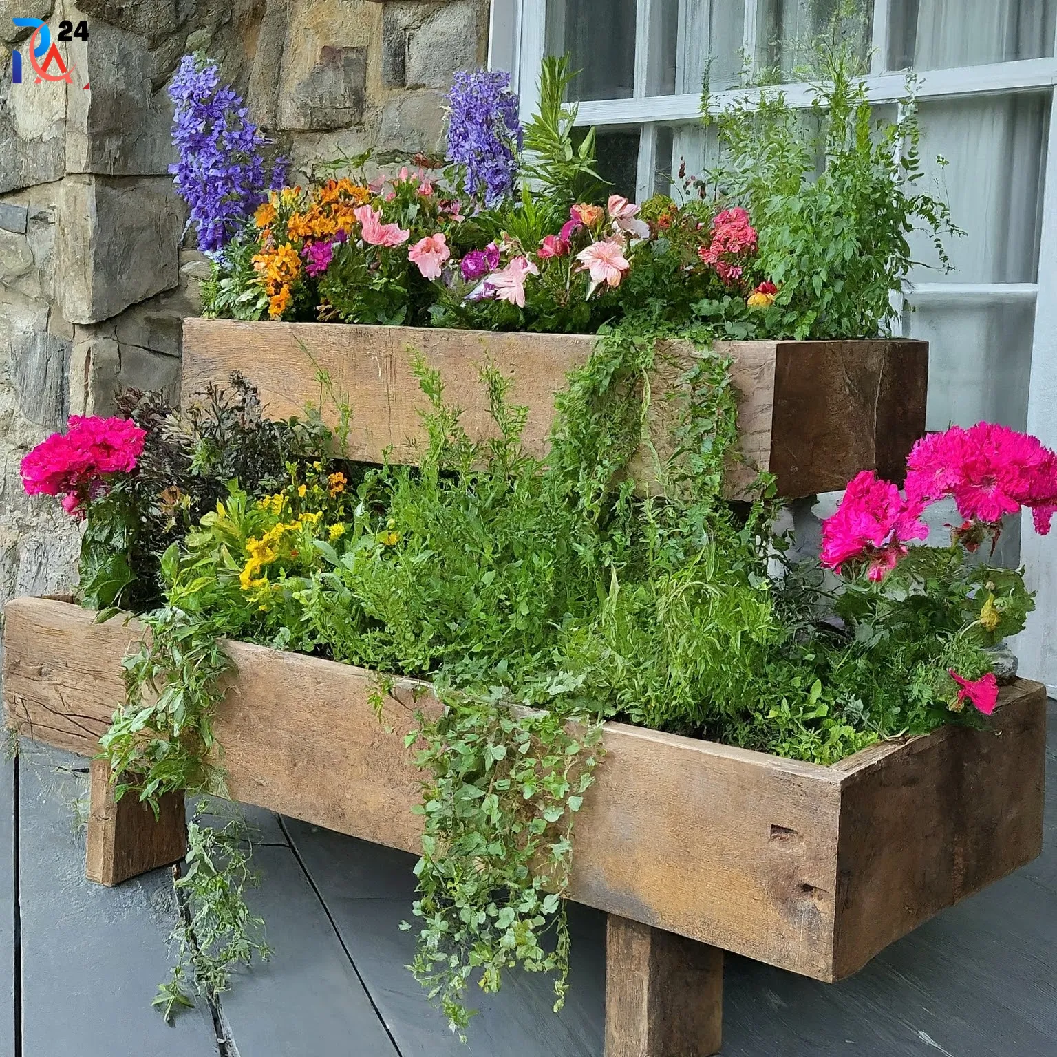 tall planter ideas with Tiered Planters (11)
