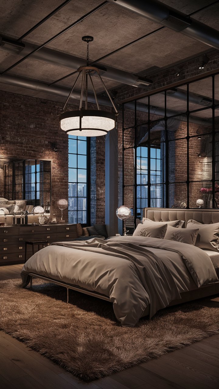 Master Bedroom Ideas for Couples with Industrial edge (15)