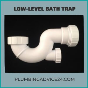low level bath trap