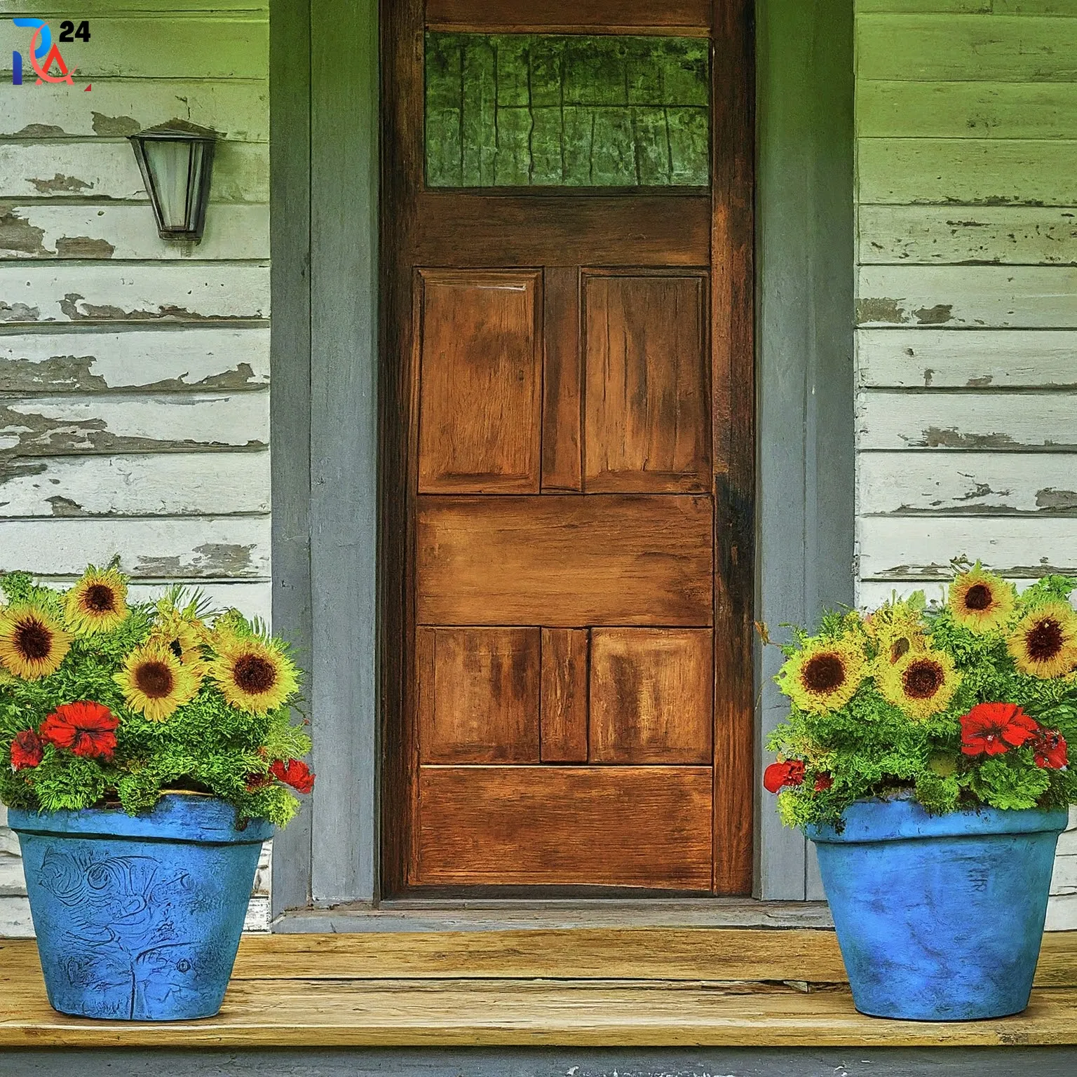 front door flower pot ideas281
