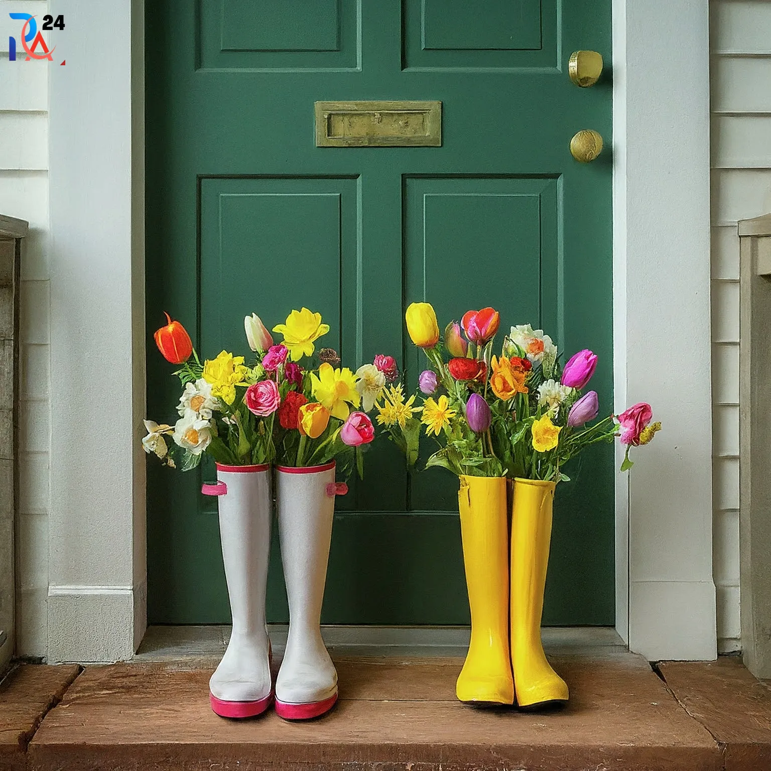 front door flower pot ideas311