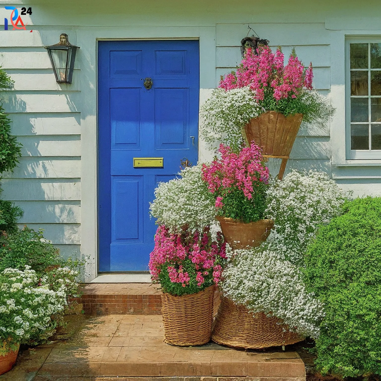 front door flower pot ideas341