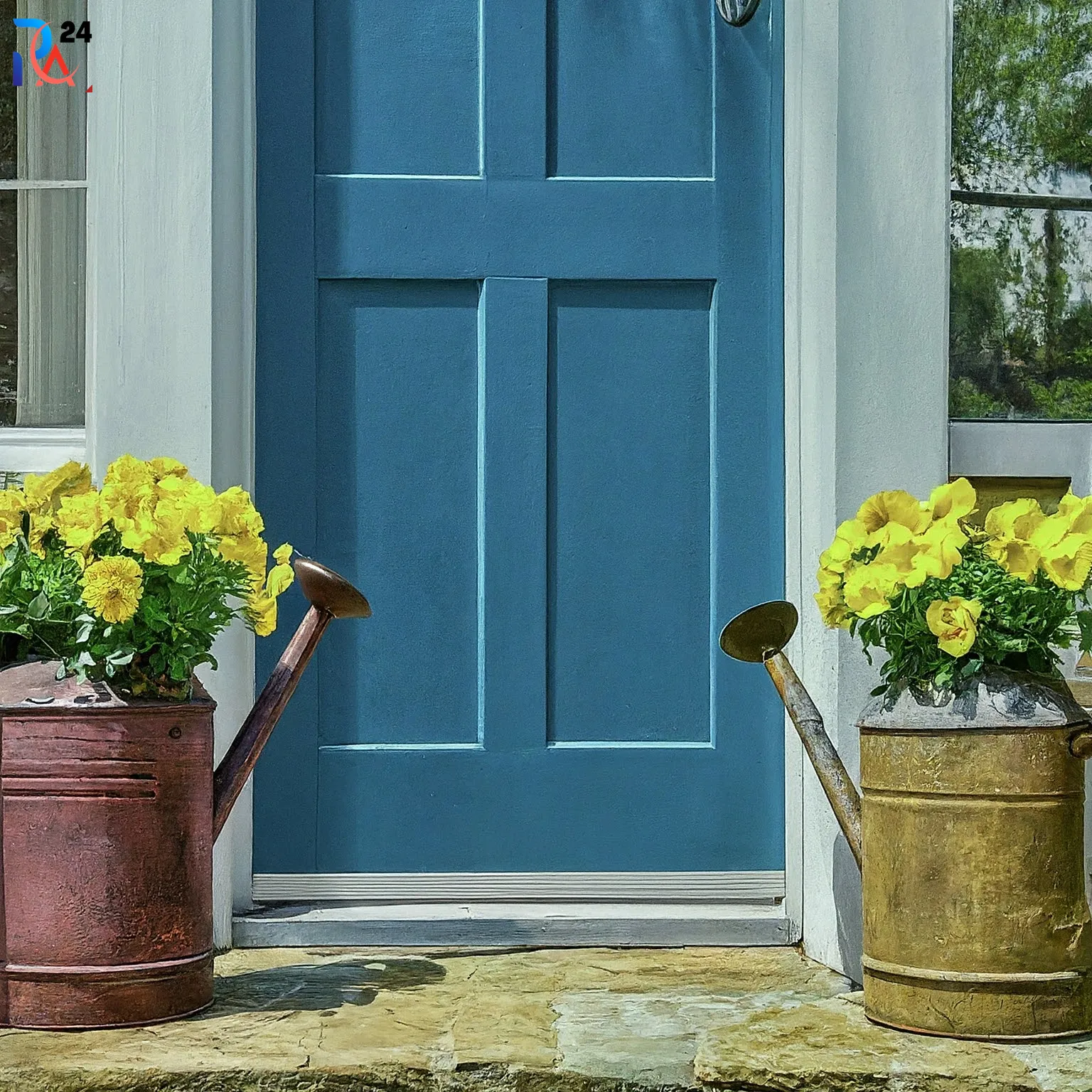 front door flower pot ideas51