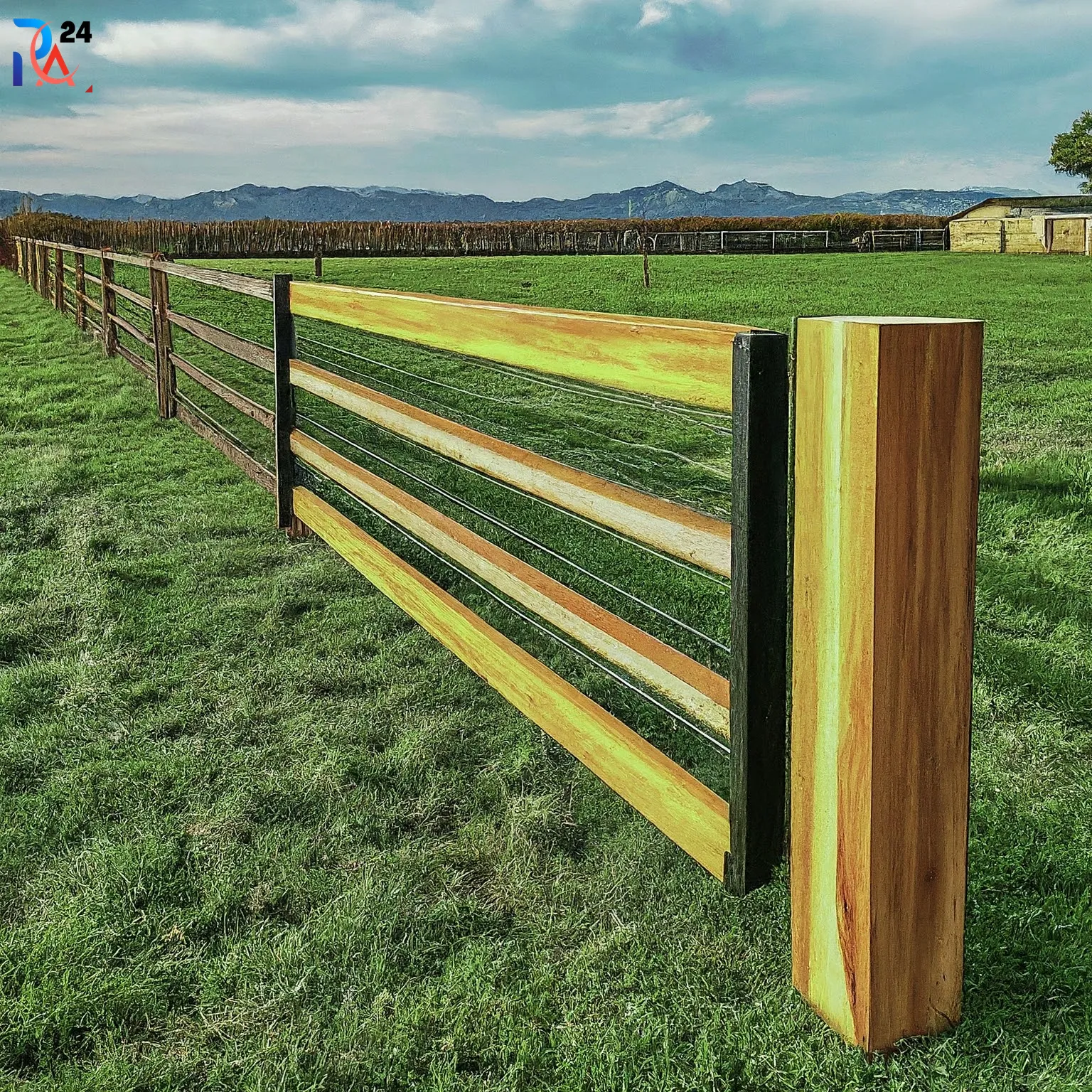 wood and wire fence ideas101
