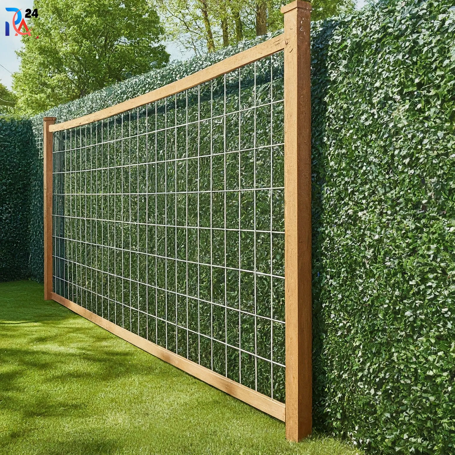 wood and wire fence ideas141