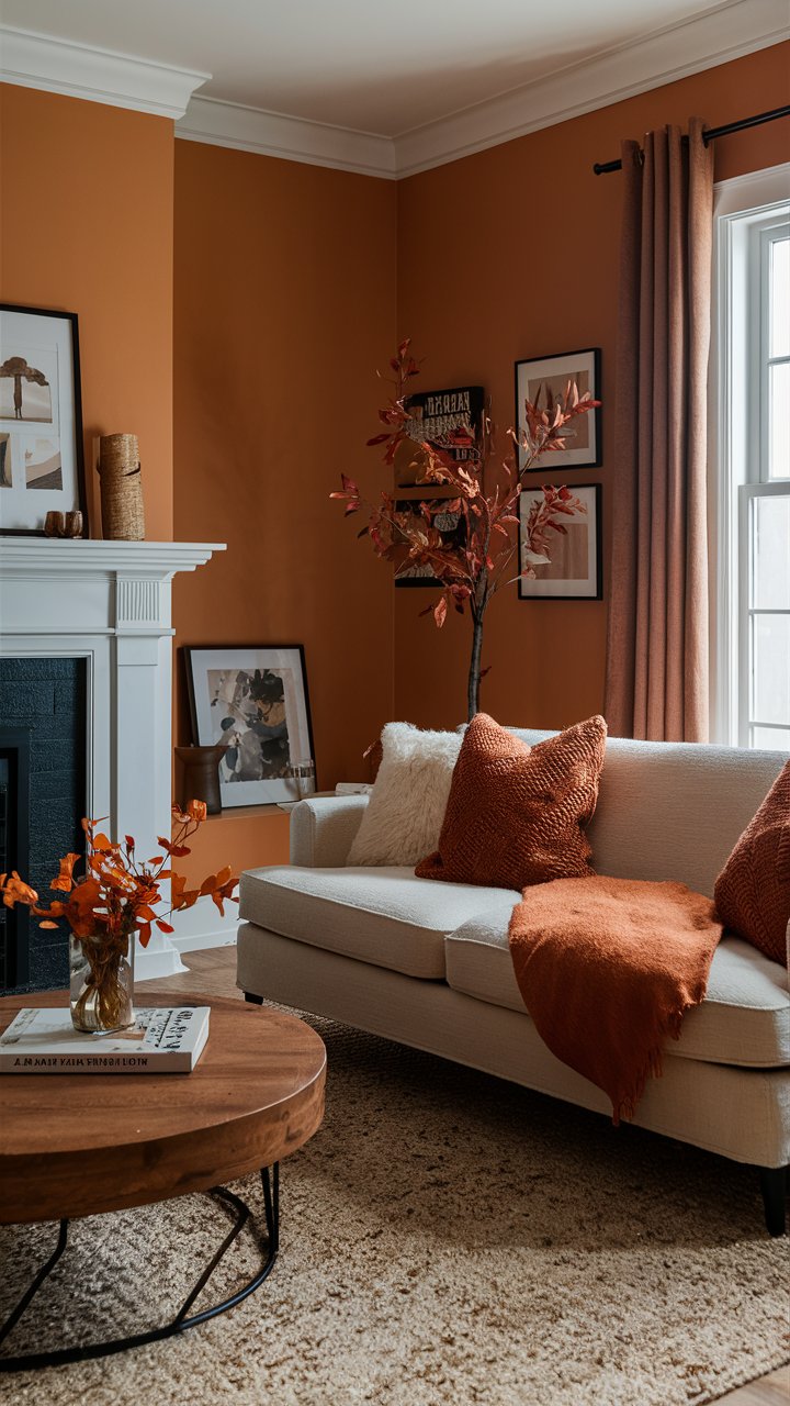 Cozy Fall Decor with Warm Color Palette