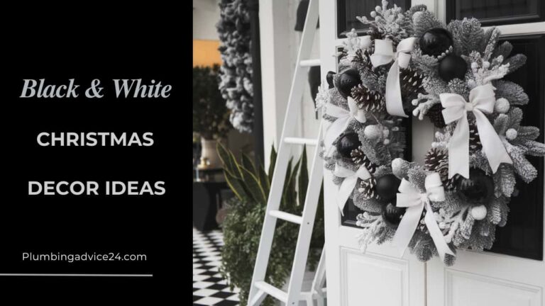 Black and White Christmas Decor