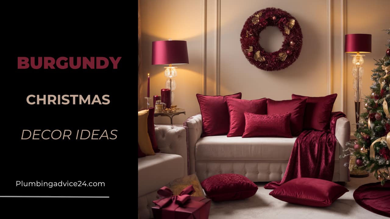 Burgundy Christmas Decor Ideas